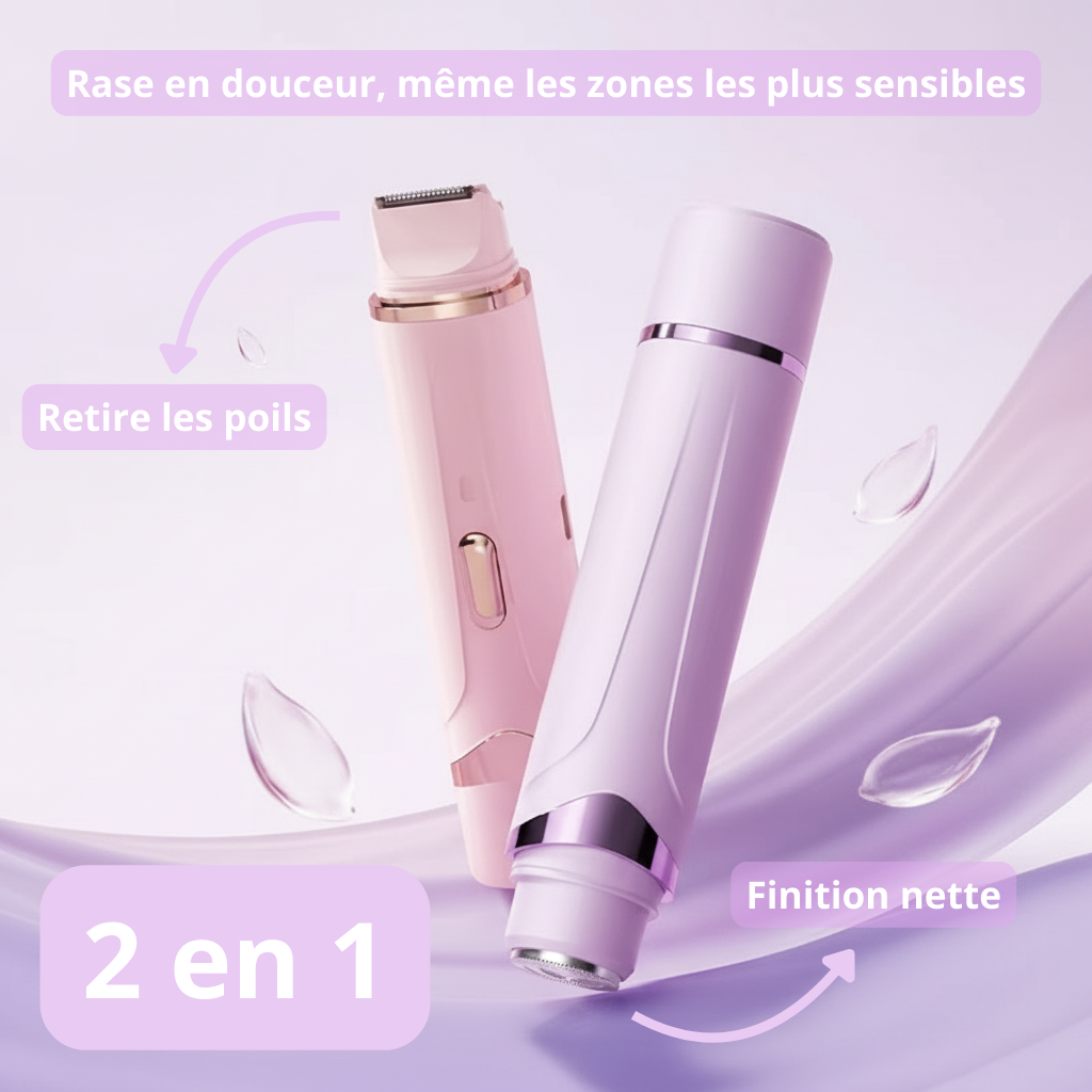Épilateur Électrique 2-en-1 – Peau Lisse Sans Irritation